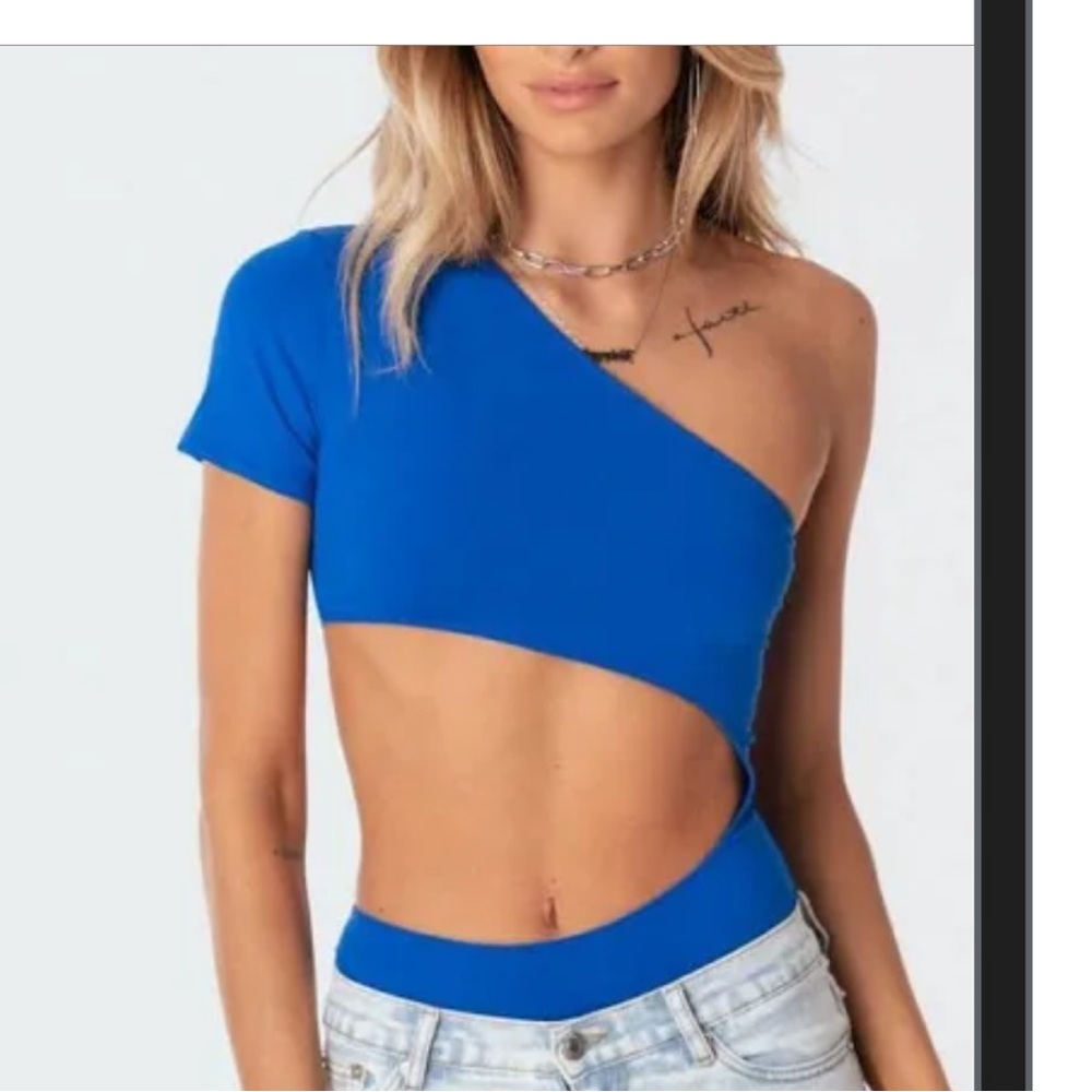 Edikted blue bodysuit